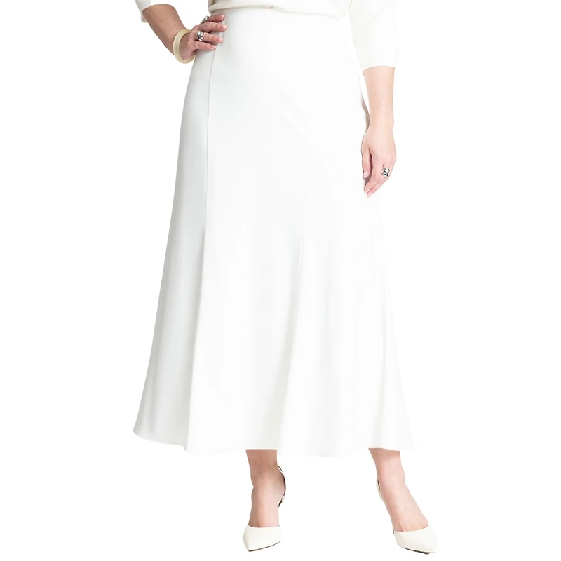 Eloquii Women's Maxi Satin Skirt