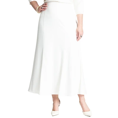 Eloquii Women's Maxi Satin Skirt