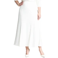 Eloquii Women's Maxi Satin Skirt