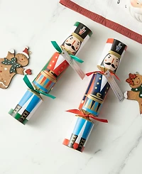 Glitzhome 8PK 1.50''D X 10.00''H Christmas Nutcracker Party Cracker with Gift Contents