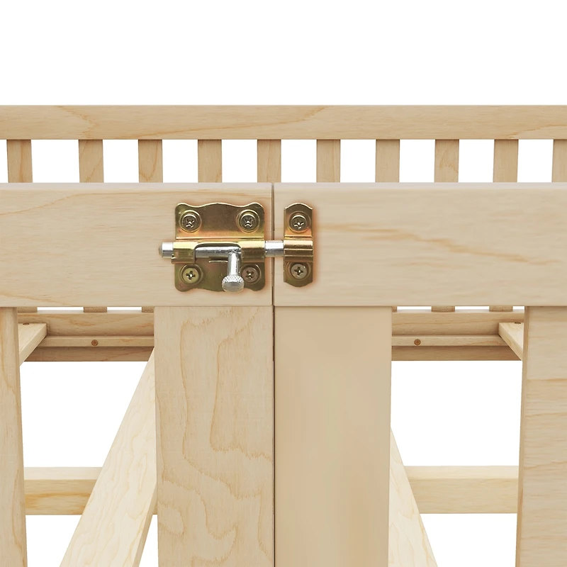 Streamdale Natural Floor Bed with Safety Rails for Kids