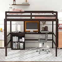 Streamdale Loft Bed with Desk & 2 Drawers