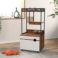Streamdale Rustic Cat Furniture with Litter Box Enclosures