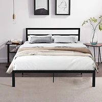 Streamdale Queen Metal Bed Frame With Headboard