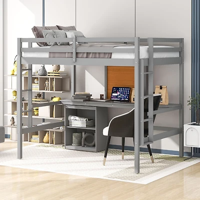 Streamdale Loft Bed with Desk & 2 Drawers