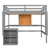Streamdale Loft Bed with Desk & 2 Drawers