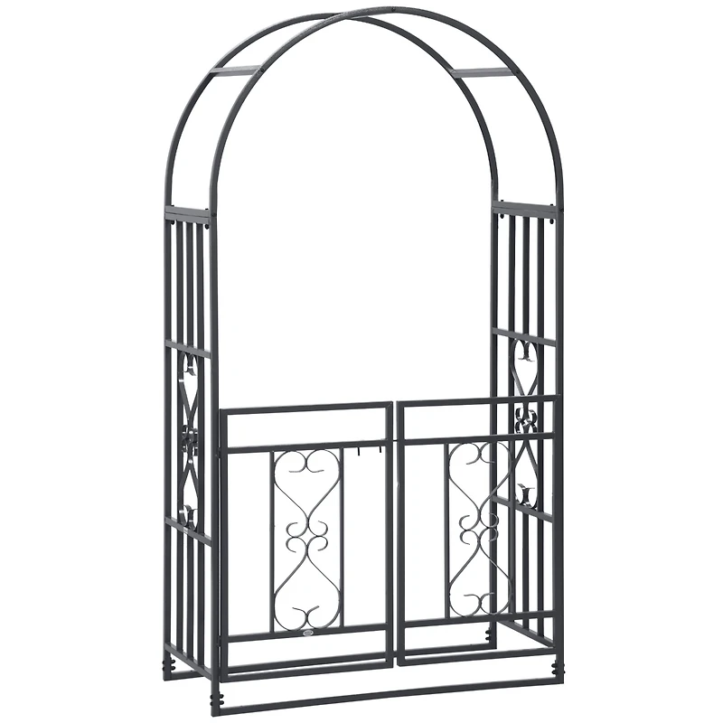 Arched Trellis with Gate Perfect Addition for Enchanting Gardens & Weddings