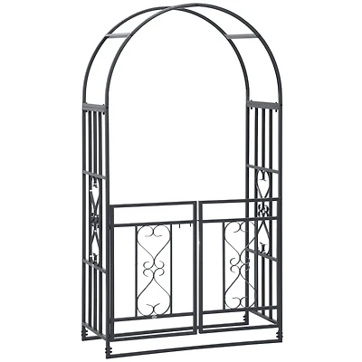 Arched Trellis with Gate Perfect Addition for Enchanting Gardens & Weddings