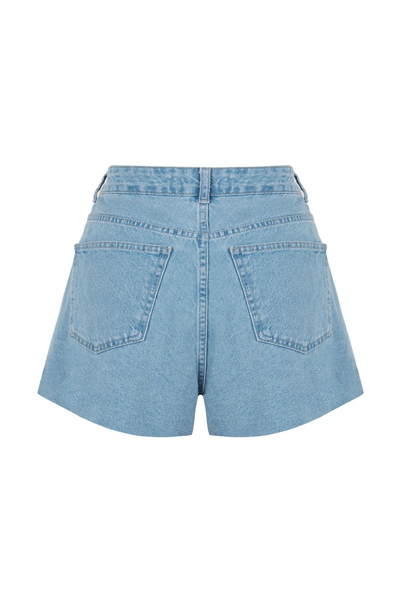Nocturne Women's Dart Detailed Denim Shorts