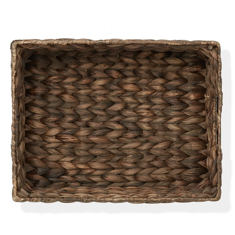 Casafield (Set of 4) Water Hyacinth 10"x13"x5" Pantry Baskets w/ Chalkboard Labels and Marker