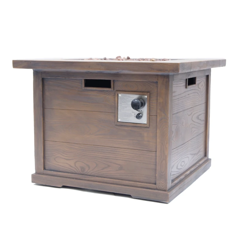 Streamdale Stunning Square Mgo Fire Pit Table for Outdoor Gatherings