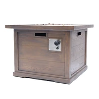 Streamdale Stunning Square Mgo Fire Pit Table for Outdoor Gatherings