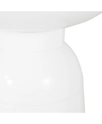 Streamdale Modern Outdoor End Table Stylish and Durable Circular Pedestal Design