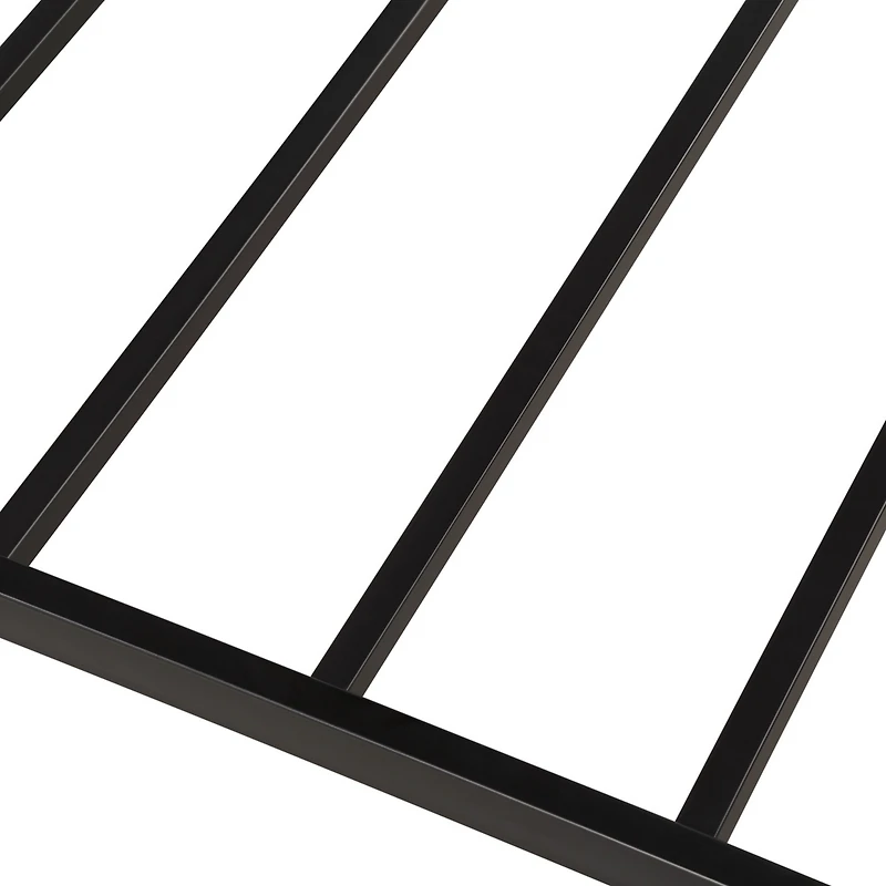 Streamdale Furniture Metal Daybed Platform Bed Frame With Trundle Built-In Casters, Twin Size