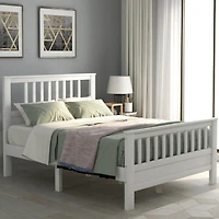 Streamdale Wood Platform Bed With Headboard And Footboard