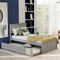 Streamdale Platform Bed With Twin Trundle, Frame