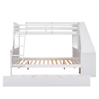 Streamdale 3-in-1 Bunk Bed with Desk, Trundle & Storage