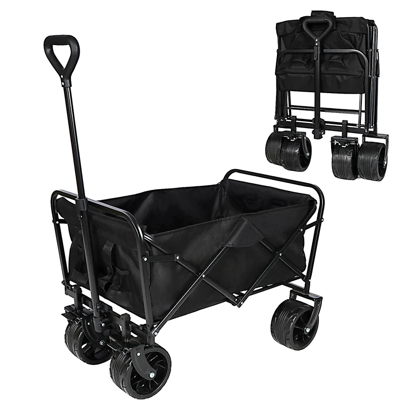 Rugged Folding Wagon Effortless Off-Road Transportation, Heavy-Duty Storage