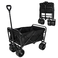 Rugged Folding Wagon Effortless Off-Road Transportation, Heavy-Duty Storage