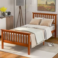 Streamdale Wood Platform Bed With Headboard And Footboard