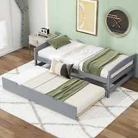 Streamdale Twin Platform Bed With Trundle