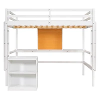 Streamdale Loft Bed with Desk & 2 Drawers