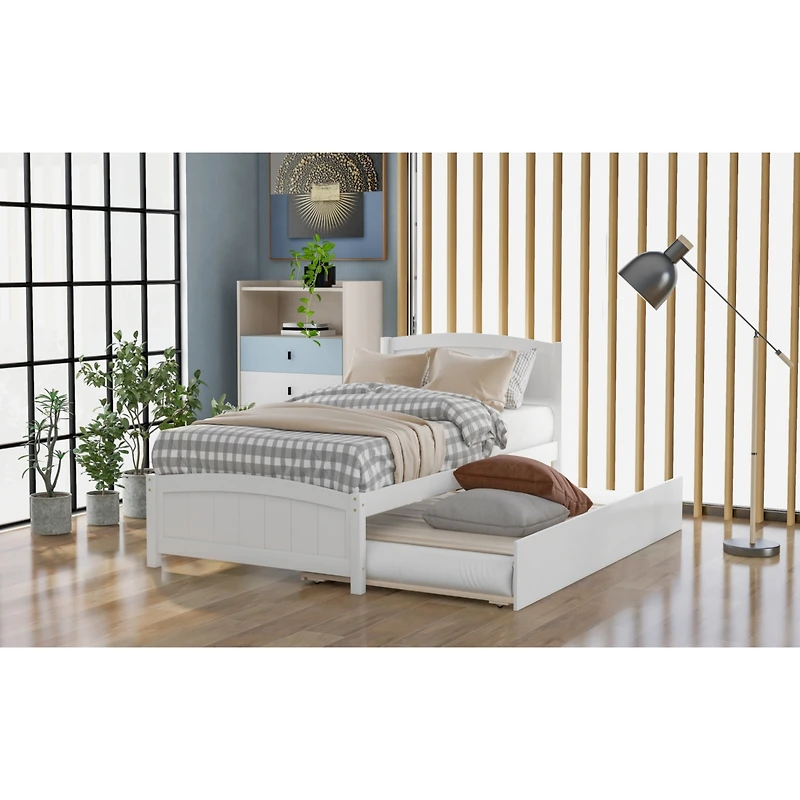 Streamdale Twin Platform Bed With Trundle