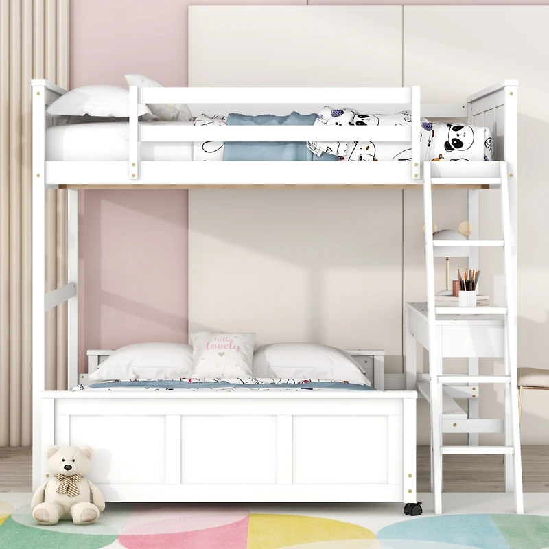 Streamdale Full Over Bunk Bed With Desk