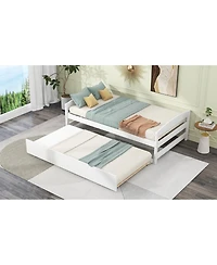 Streamdale Twin Size Platform Bed With Twin Size Trundle
