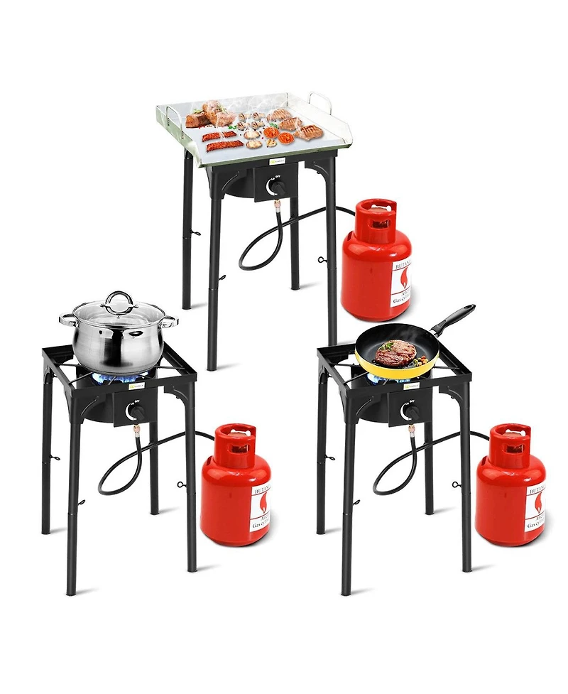 Slickblue 100 000-btu Portable Propane Outdoor Camp Stove with Adjustable Legs