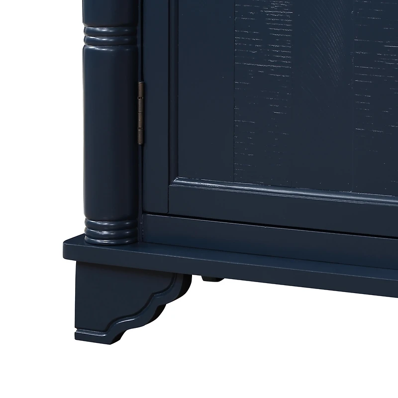 Versatile Retro Console Table with Four Color Options