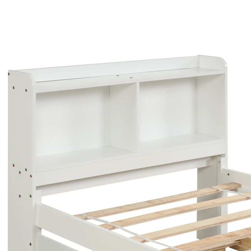 Streamdale Twin Bed With Trundle, Bookcase