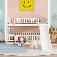 Streamdale Full Over Bunk Bed with Slide and Safety Features