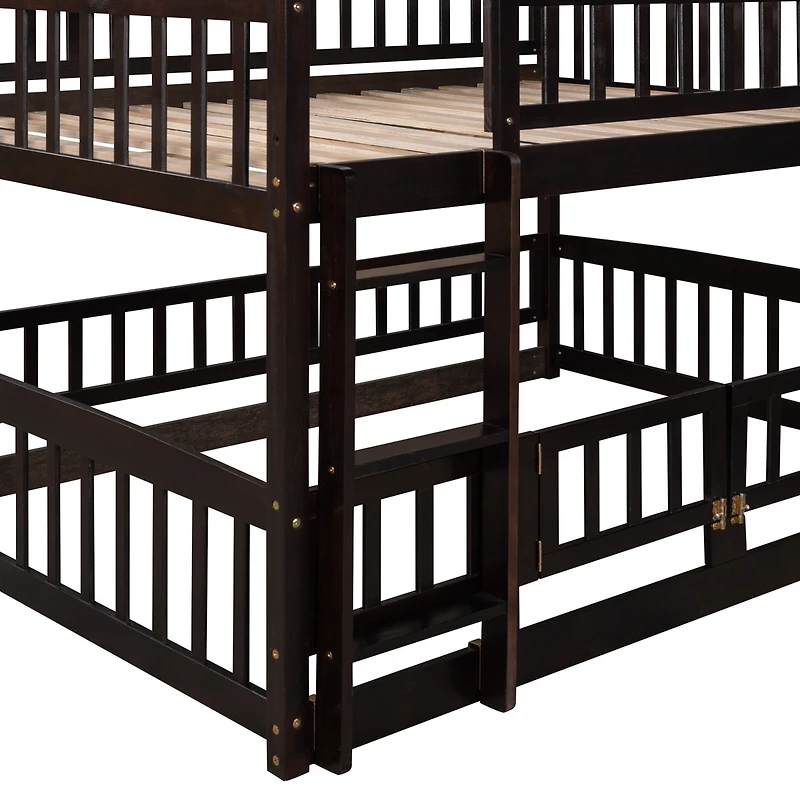 Streamdale Full Over Bunk Bed with Slide and Safety Features