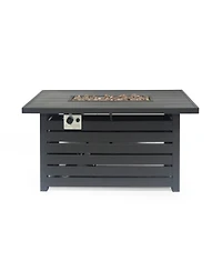 Propane Fire Pit with Built-In Tank Hidden for Outdoor Gatherings