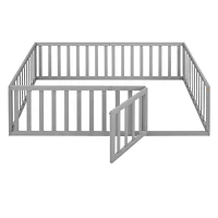 Streamdale Full Wood Daybed Frame With Fence