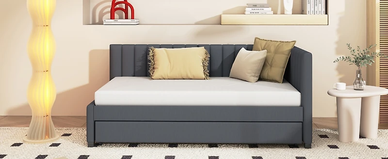 Streamdale Twin Upholstered Daybed with Trundle
