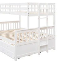 Streamdale Twin-Over-Full Bunk with Trundle & Drawers
