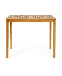 Slickblue Rectangular Indoor and Outdoor Bar Height Table for Garden