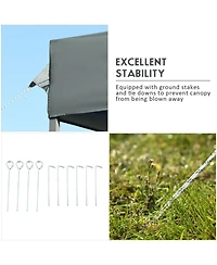 Slickblue 10 x 20 Feet Adjustable Folding Heavy Duty Sun Shelter with Carrying Bag