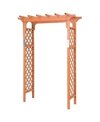 Slickblue 7 Feet Garden Wooden High Arbor Arch Plant Pergola