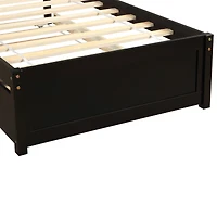 Streamdale Twin Platform Bed Wood Frame With Trundle