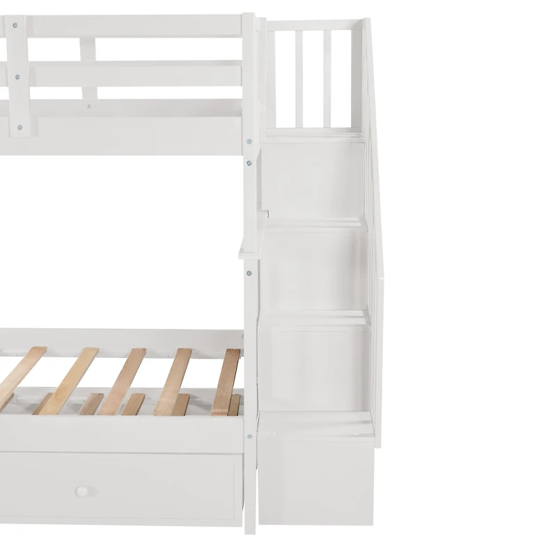 Streamdale Stairway Bunk Bed with Twin Trundle