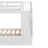 Streamdale Stairway Bunk Bed with Twin Trundle