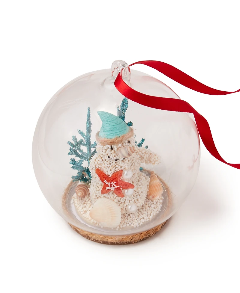 Holiday Lane Seaside Dome with Beach Ornament, Exclusively at Macy's