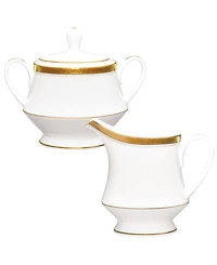 Noritake Charlotta Platinum 2 Piece Sugar Creamer Set