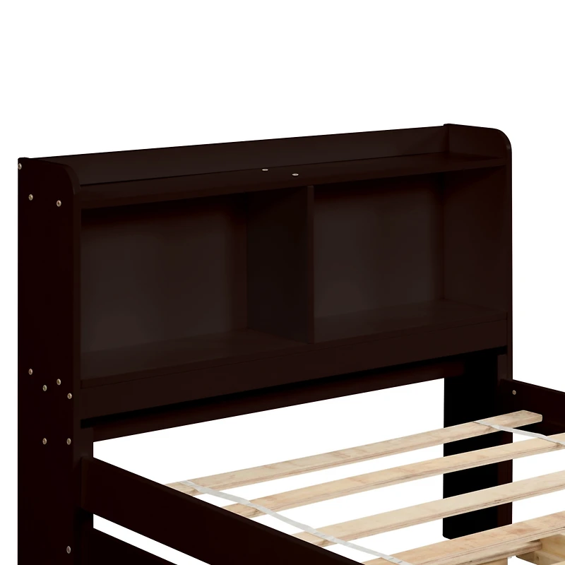Streamdale Twin Bed With Trundle, Bookcase