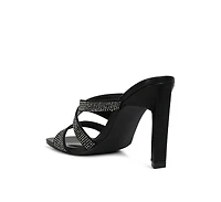wapit rhinestone embellished straps sandals
