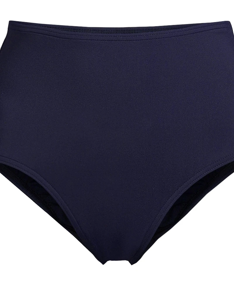 Lands' End Women's Sculpting Suit High Waisted Bikini Bottoms