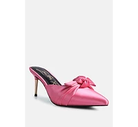 Queenie Satin Stiletto Mule Women